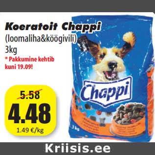 Allahindlus - Koeratoit Chappi