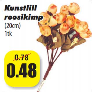 Allahindlus - Kunstlill roosikimp (20cm) 1tk