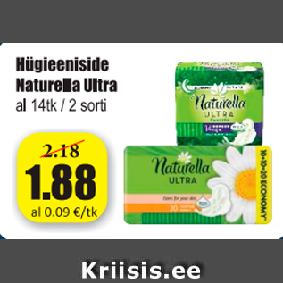 Allahindlus - Hügieeniside Naturella Ultra