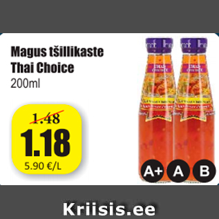 Allahindlus - Magus tšillikaste Thai Choice 200 ml