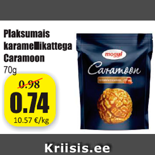 Allahindlus - Plaksumais karamellikattega Caramoon 70 g