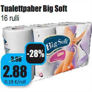 Allahindlus - Tualettpaber Big Soft