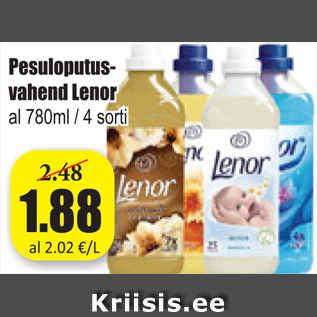 Allahindlus - Pesuloputusvahend Lenor