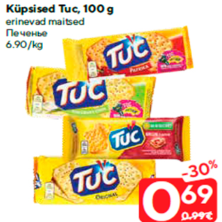 Allahindlus - Küpsised Tuc, 100 g