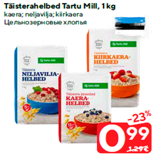 Allahindlus - Täisterahelbed Tartu Mill, 1 kg