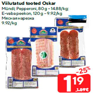 Скидка - Мясная нарезка