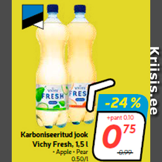 Скидка - Газированный напиток Vichy Fresh, 1,5 л