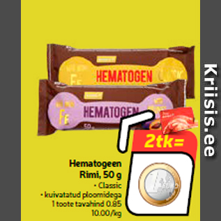 Allahindlus - Hematogeen Rimi, 50 g