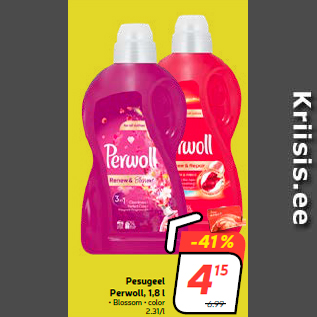 Allahindlus - Pesugeel Perwoll, 1,8 l