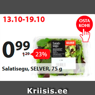 Allahindlus - Salatisegu, SELVER, 75 g