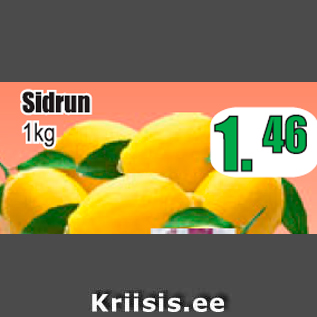 Allahindlus - Sidrun 1 kg