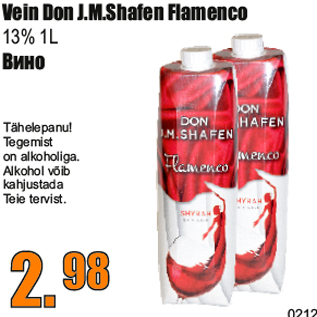 Allahindlus - Vein Don J.M.Shafen Flamenco 13% 1L