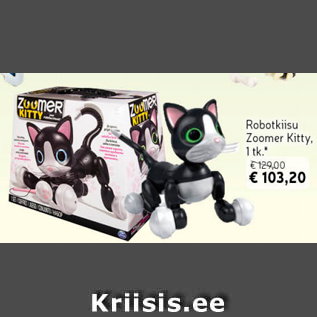 Allahindlus - Robotkiisu Zoomer Kitty, 1 tk*