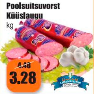 Allahindlus - Poolsuitsuvorst Küüslaugu kg