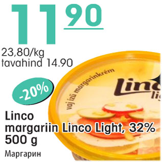 Allahindlus - Linco margariin Linco Light