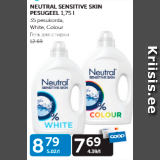 Allahindlus - NEUTRAL SENSETIVE SKIN PESUGEEL 1,75 L