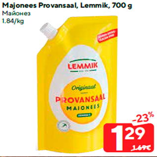 Allahindlus - Majonees Provansaal, Lemmik, 700 g