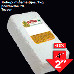 Allahindlus - Kohupiim Žemaitijos, 1 kg