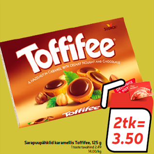 Allahindlus - Sarapuupähklid karamellis Toffifee, 125 g