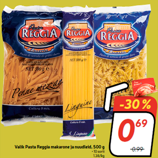 Allahindlus - Valik Pasta Reggia makarone ja nuudleid, 500 g