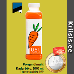 Allahindlus - Porgandimahl Kadarbiku, 500 ml