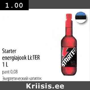 Allahindlus - Starter energiajook Li:TER 1 L