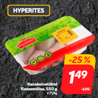 Скидка - Кусочки курицы Rannamõisa, 550 г