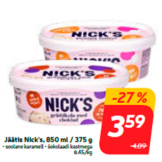 Скидка - Мороженое Nick
