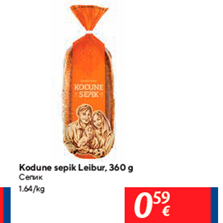 Allahindlus - Kodune sepik Leibur, 360 g