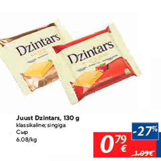 Allahindlus - Juust Dzintars, 130 g