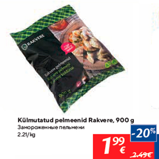 Allahindlus - Külmutatud pelmeenid Rakvere, 900 g