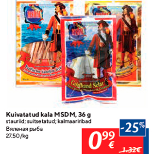 Allahindlus - Kuivatatud kala MSDM, 36 g