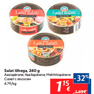 Allahindlus - Salat lõhega, 240 g