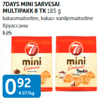 Allahindlus - 7DAYS MINI SARVESAI MULTIPAKK 8 TK 185 G