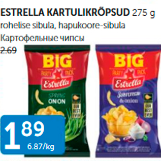 Allahindlus - ESTRELLA KARTULIKRÕPSUD 275 G