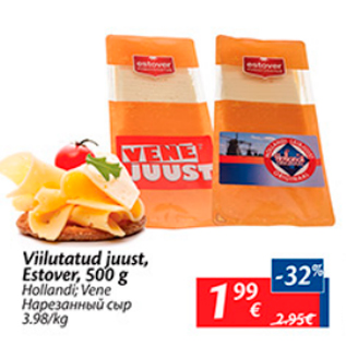 Allahindlus - Viilutatud juust, Estover, 500 g