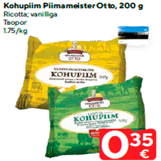 Allahindlus - Kohupiim Piimameister Otto, 200 g