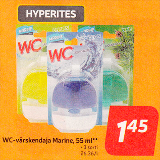 Allahindlus - WC-värskendaja Marine, 55 ml**