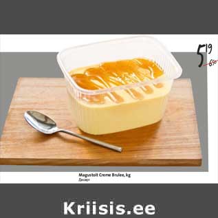 Allahindlus - Magustoit Creme Brulee,