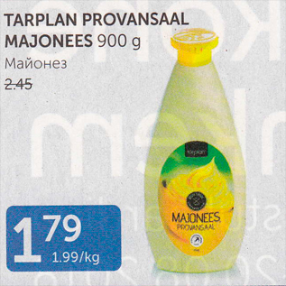 Allahindlus - TARPLAN PROVANSAAL MAJONEES 900 G