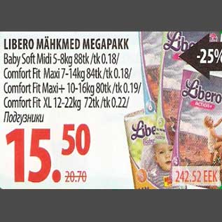 Allahindlus - Libero mähkmed megapakk