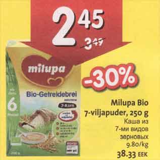 Allahindlus - Milupa Bio 7-viljapuder