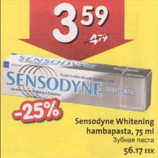 Allahindlus - Sensodyne Whitering hambapasta