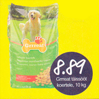 Скидка - Корм для собак Grrreat, 10 кг