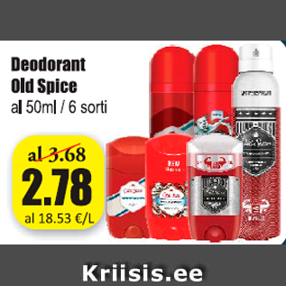 Allahindlus - Deodorant Old Spice