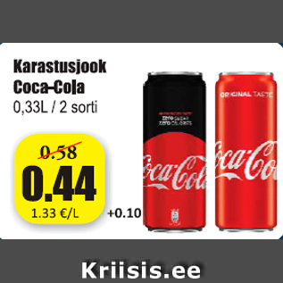 Allahindlus - Karastusjook Coca-Cola