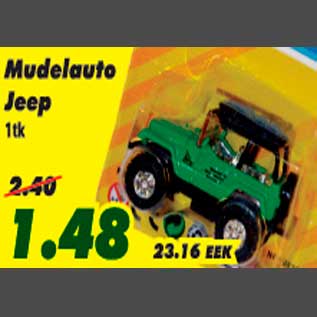 Allahindlus - Mudelauto Jeep