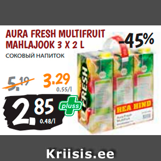 Allahindlus - AURA FRESH MULTIFRUIT MAHLAJOOK