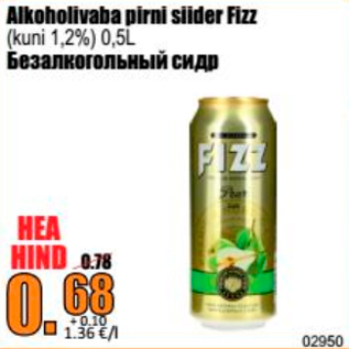 Allahindlus - Alkoholivaba pirni siider Fizz