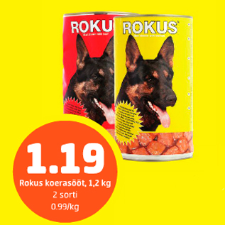 Скидка - Корм собак Rokus